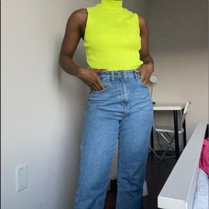 Zara Neon turtle neck top